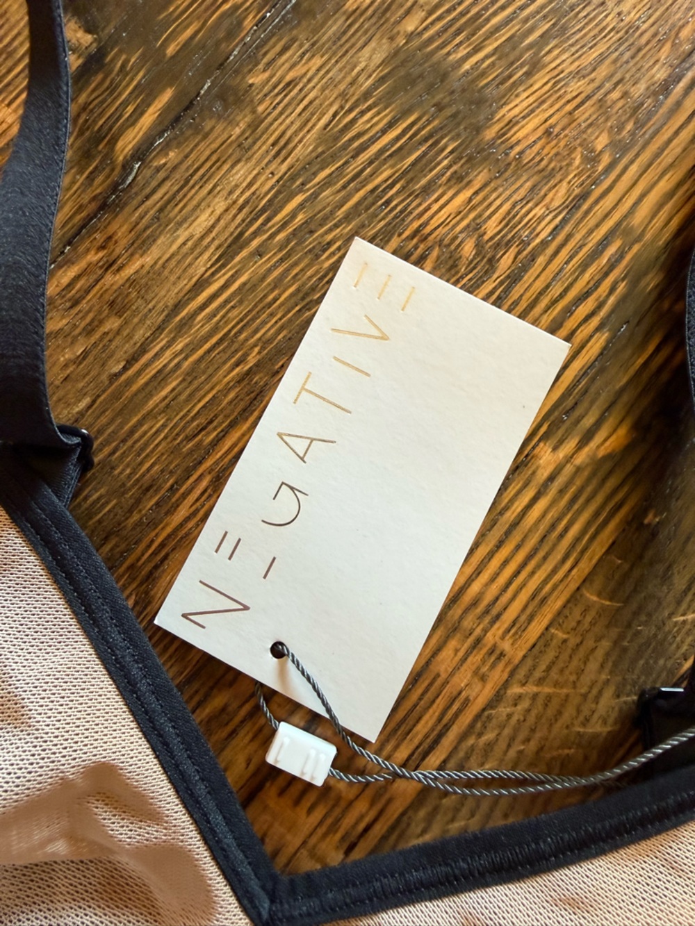 Negative — Stevie Non-Wire Bra — Buff + Black — size 3 — NWT - Picture 8 of 10